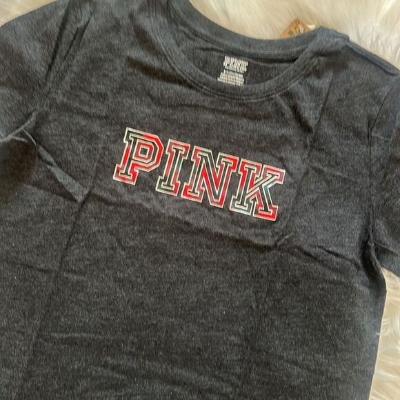 Pink Victoria’s Secret Crew Neck Tee Shirt Size Small - Picture 2 of 2